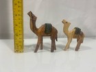 Hand Carved Olive Wood Camel Figurines Set Of 2     Holy Land Handmade Decor