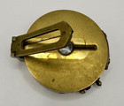 Antique Brass Surveyors Nautical Compass With Folding Sight