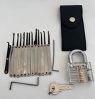 1set Lock Picking Kit Tubular Lock Picking Training Set Waterproof Metal 
