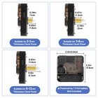 3 Pcs Quartz Clock Movement Mechanism Kit With 8 Hands Set For Diy Clock Repair