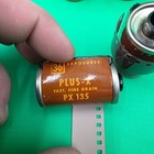 Vintage Lot Of 3 Kodak Plus-x Panchromatic Safety Film Px 135 W Metal Film Tubes