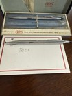Vintage Cross Chrome Pen   Pencil Set In Original Box W  Paperwork   Tested