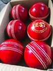 Test Match Premium Quality Grade-1st Cricket Leather Ball Sets Of 6 Ball