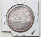 1936 Canada Silver  1 King George V High Grade Toned Coin