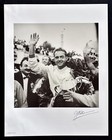 Signed Phil Hill Jesse Alexander Photograph Litho 1960 Monza Grand Prix Ferrari