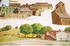 Ho Scale  Detail Associates   7508 Ho Background Rail Scene Farm Town
