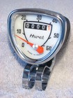 Vintage Schwinn Huret Speedometer 0-60 Mph White   Black Bicycle Speedo Head Nos