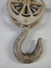 Antique Pulley Wheel Single Sheave Cast Iron Vintage Farm Barn Industrial Vgc