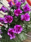 Mother s Day Cemetery  Saddle Headstone Roses
