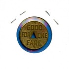 Pittsburgh Railways Company Good For One Fare Vintage Holed Token Coin 