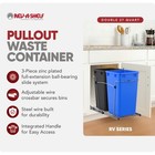 Rev-a-shelf Double Pullout Trash Can 27 Qt  For Kitchen  Rv-15kd-2218c-s