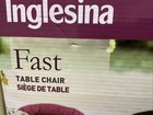 Inglesina Fast Table Chair  1-3 Years - Black -  open Box 
