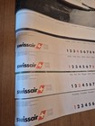 Vintage 1981 Swissair 50th Anniversary Wall Calendar Poster Boeing 747 Art Vtg