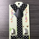 Black Polka Dot Clip-on Suspender For Kid s Toddlers Boys Girls Infant  usa 
