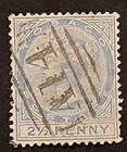 Travelstamps  1883 Tobago Stamps Scott  16 - 2 1 2d Queen Victoria Used