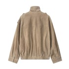 Zara Style Woman Nwt Faux Suede Leather Jacket Bomber Brown   Taupe