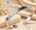 Silvag   Atelier Hammered Texture Cuff Bracelet   92 5 Sterling Silver