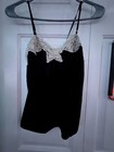 Ico ne Women s S Black beige Lace Trim Camisole Tank Adjustable Straps