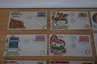 Lot Of 20 Vintage First Day Covers Velvet Felt 1957 1956 1958 1959 1960