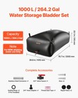 Vevor 264 2 Gal Collapsible Water Storage Bladder 1000d Pvc Water Storage Bag