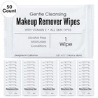- Bulk Makeup Remover Wipes   50 Count   Individually Wrapped  Gentle Cleansing 