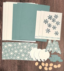 Christmas Greeting Card Kit  lot Of 4  Stampin Up Gnome Let It Snow
