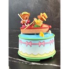 Vtg Enesco Lucy And Me Bears Rowing Boat Music Box Works  You Are My Sunshine 