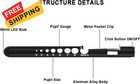 Pen Lights For Nurses Doctors  2 Pack Reusable Medical Black And 