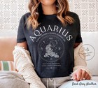 Aquarius Vintage Shirt Gift For Her Celestial Zodiac Astrology Horoscope Tee