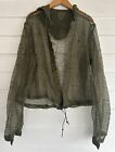 Rare Deadstock Mosquito Net Insect Repellent Jacket Military Contract Size Large