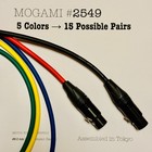 Mogami 2549     2 Pcs 15-color Pair Options     Neutrik Xlr     Select Length