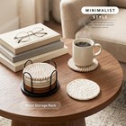 Coasters Set Of 8 For Drinks  4 Inch Large Coasters For Coffee Table  Tabletop