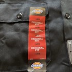 Dickies Mens Work Shirt Large Black Short Sleeve Nwt Button Up Fadco Logo 1574