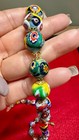 Vintage Venetian Millefiori Glass Beads Strand Graduated 19  Read
