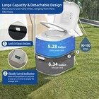 6 34gal Portable Potty Toilet Outdoor Camping Travel Mobile Flush Toilet W paper