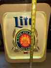 Vintage Advertisement Miller Lite A Fine Pilsner Beer Lighted Sign Everbrite
