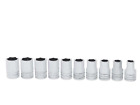 Snap-on Tools 310twmya 10pc 1 2 dr 6-point Metric Shallow Socket Set 10-19mm