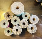 Vintage Wooden Thread Spools Coats   Clarks   Belding Corticelli Lot
