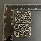 Antique Shoe Buckle French Faceted Cut Steel Vintage France Art Deco Pair Read