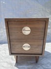 Vintage Mid Century Modern Atomic 2-drawer Chest Nightstand End Table