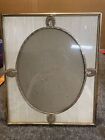 Vintage  Picture Frame  Oval Window  Beautiful Silver   Gold Plated Design