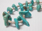 Vintage Navajo Indian Turquoise Nugget Heishi Shaman Style Necklace