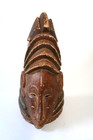 Old Mende Sowei  Bundu People Mask Sierra Leone   Liberia - Hand Carved Wood Art