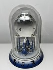 Elvis Presley Silver Anniversary Clock Porcelain Base Guitars Rotate Glass  6  0