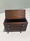 Dollhouse Miniature Wooden Drawer Bench 1 48 Scale Wood Furniture Toy
