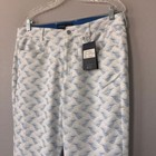 Nwt Lohla Sport The Waverly Golf Pants Blue Print Lightweight Size 12