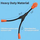 Rv Adapter Y Split Power Cord 50 Amp Male Plug To  2  15 Amp Female Connectors