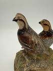 Vintage Hubley Everett Cast Iron Door Stop Game Birds Quail    L51a