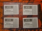 Lebron James 2016-17 Panini Nba Sticker Collection Block Lot Of 4  418