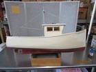 Vintage Handmade Fishing Shrimp Model Boat 37-1 2 